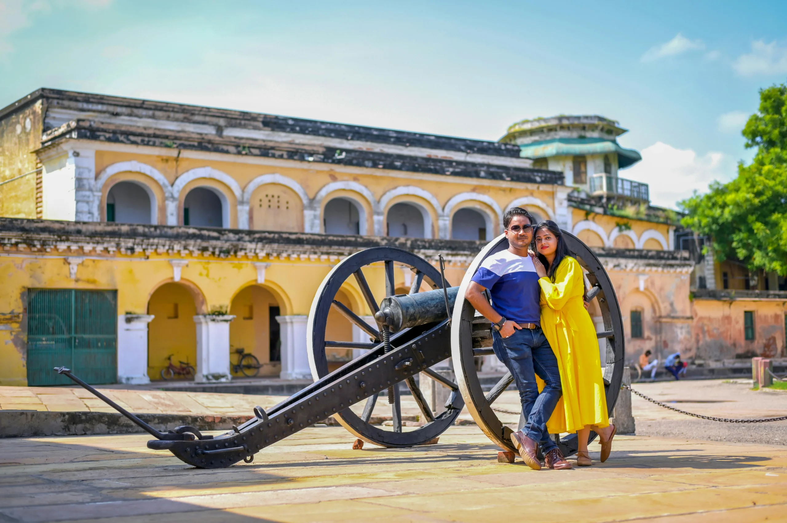 couple at Ramnagar fort of Varanasi